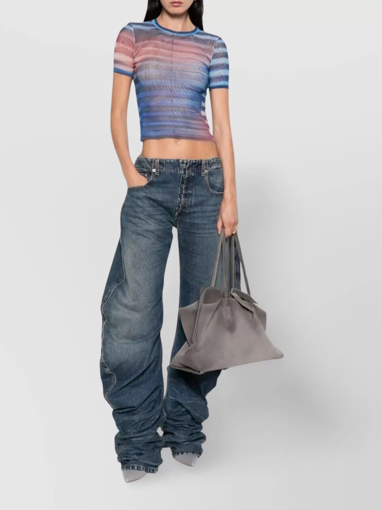 Jean Paul Gaultier Oversize Fit Wide-Leg Trousers