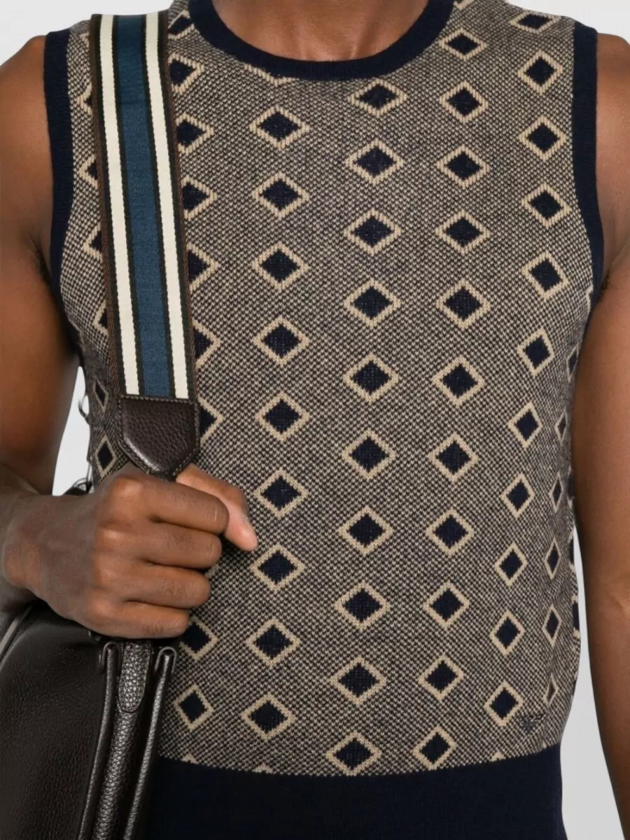 Emporio Armani Wool Cashmere V-Neck Sleeveless Vest