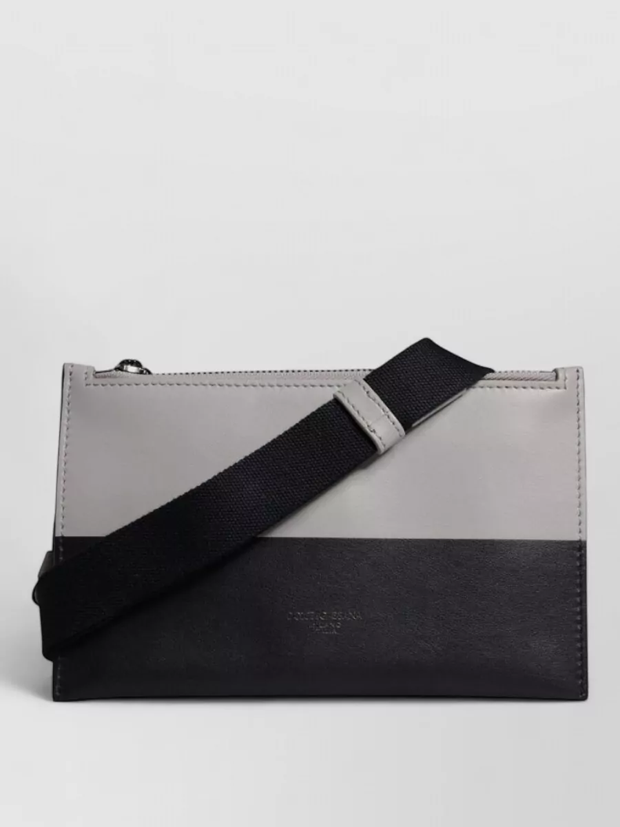 Dolce&Gabbana leather logo embossed belt bag