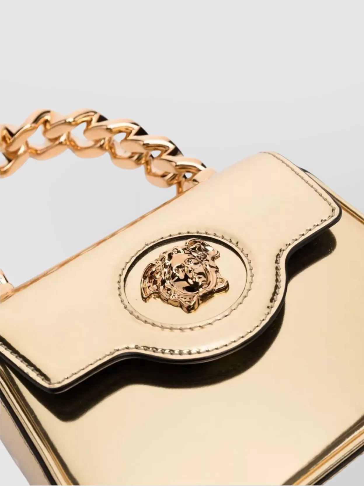 Versace Mini Bag En Cuir Verni Medusa