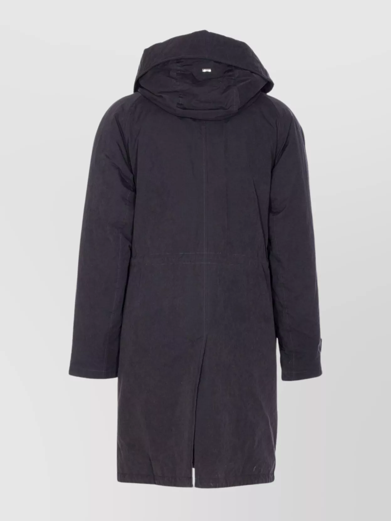 Herno Parka Jacket With Adjustable Drawstrings And Hood In Blue