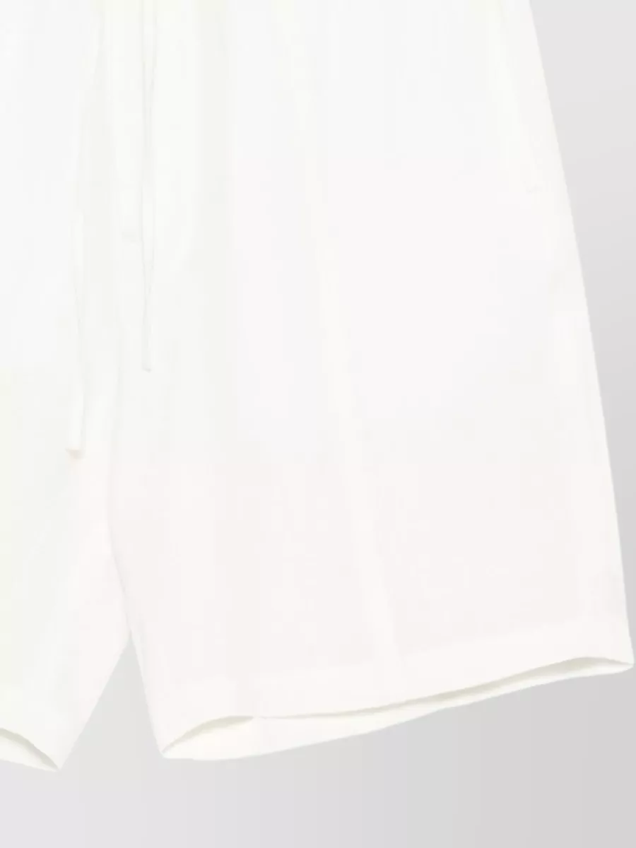 Emporio Armani Linen Drawstring Deck Shorts