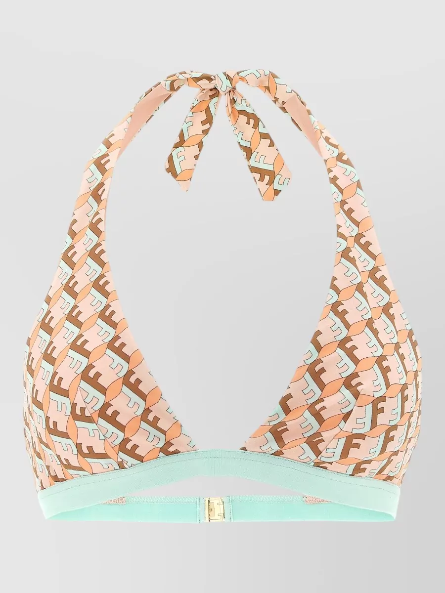 Fendi printed bikini top