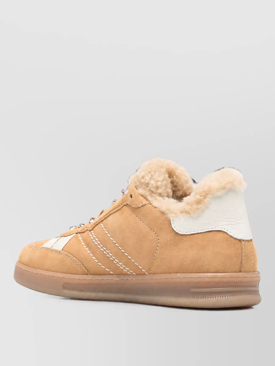 Woolrich Suede Panelled Lace-Up Sneakers