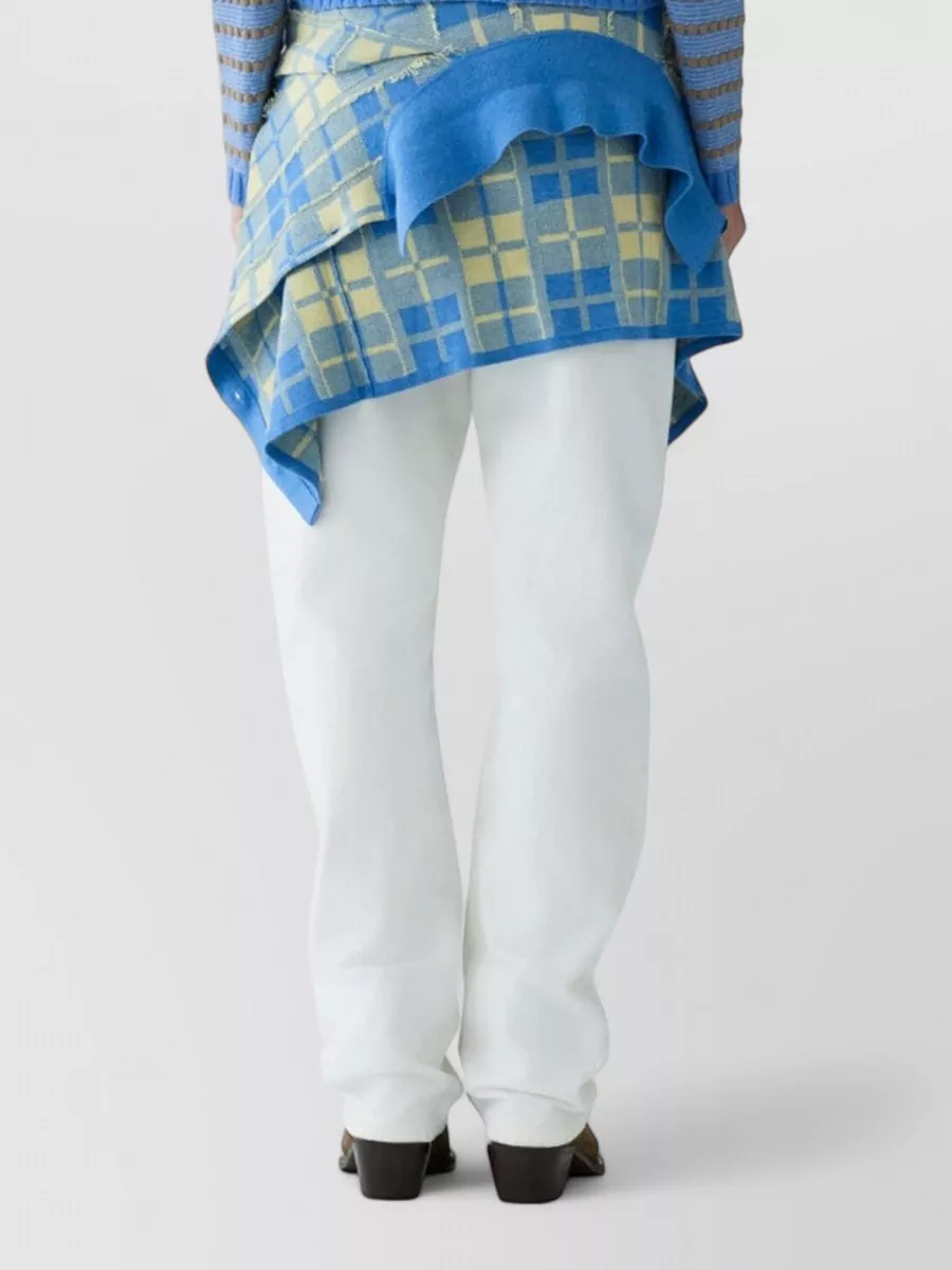 Guest In Residence Cashmere Striped Ribbed Cropped Crewneck Sweater