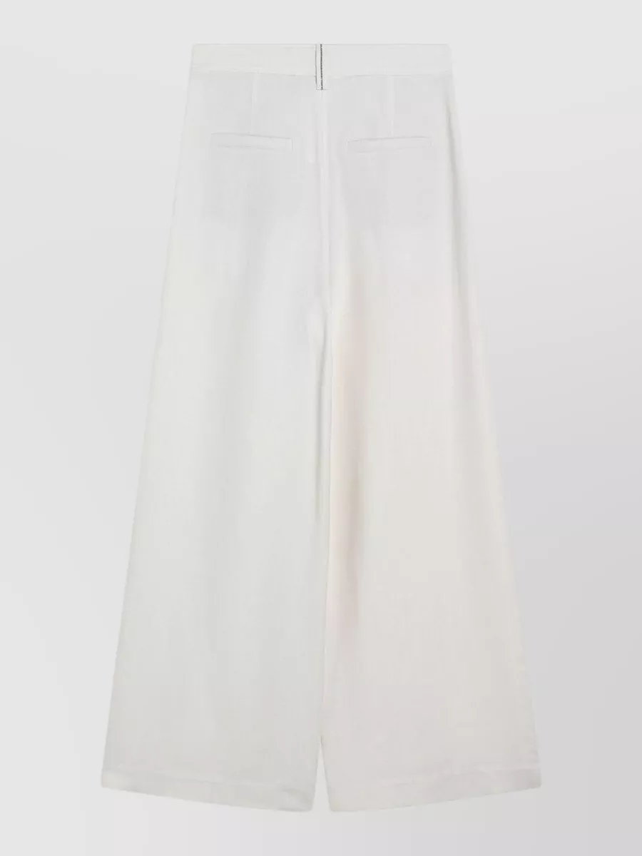 Brunello Cucinelli Wrap Wide-Leg Trousers