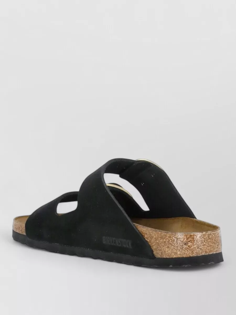 Birkenstock Suede Leather Flat Sandals Double Strap