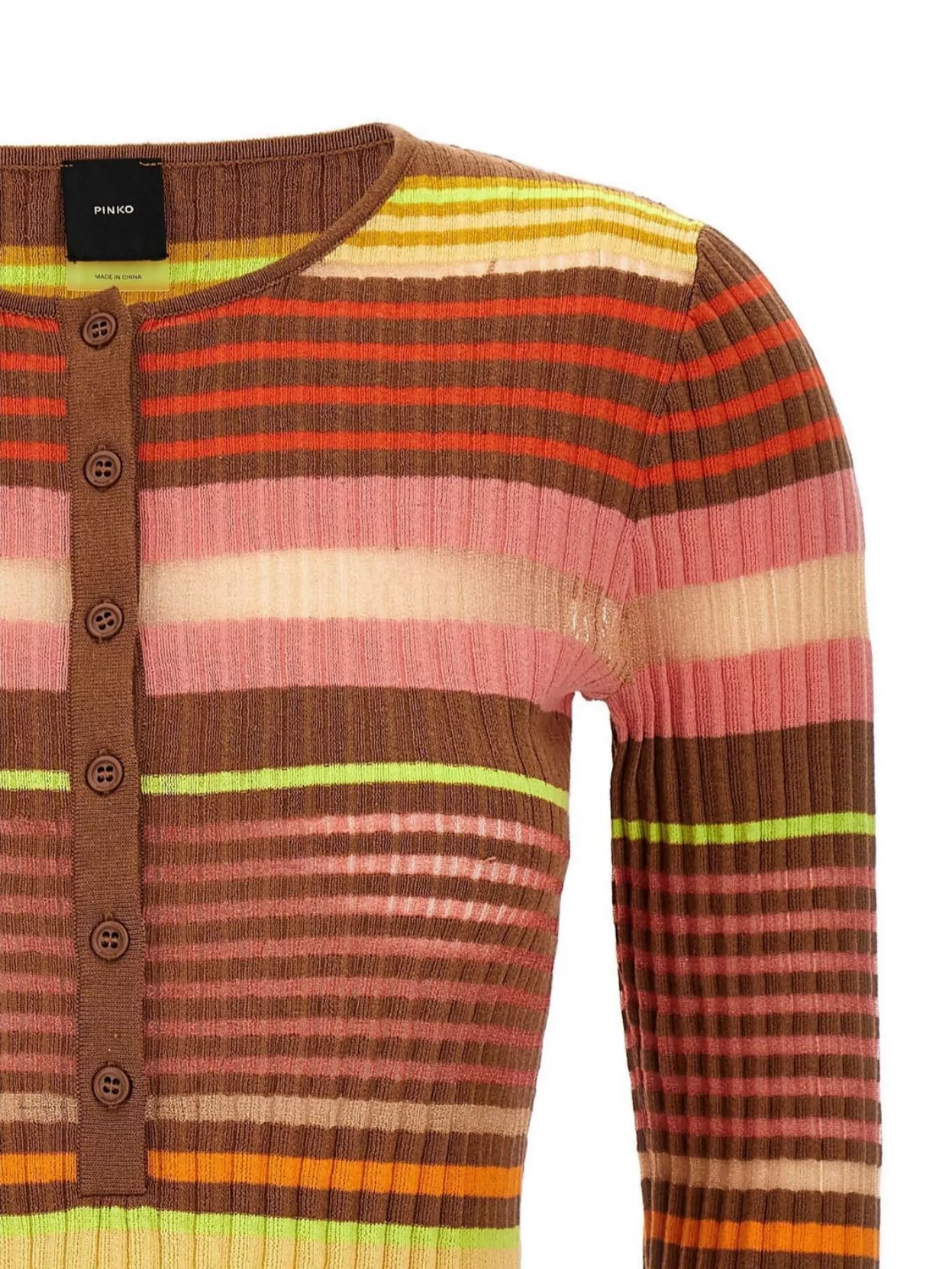 Pinko Striped Sweater Sweaters And Cardigans Multicolor