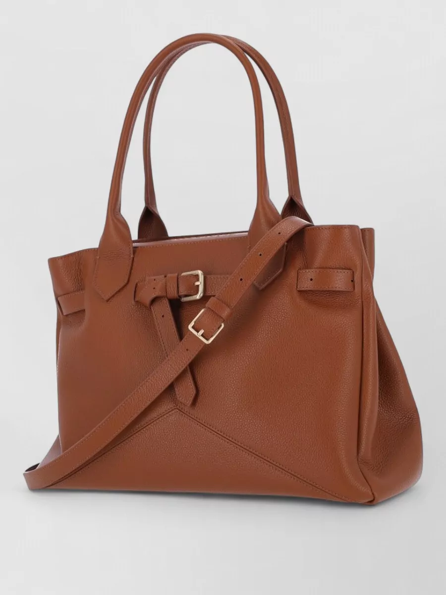 Ballantyne Tote Bag Top Handles Adjustable Strap Buckle