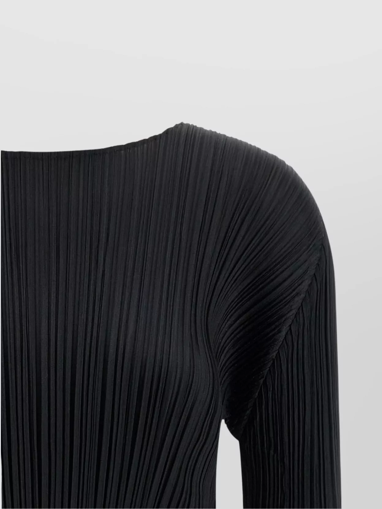 Issey Miyake October Collection Long Sleeve Blouse In Black