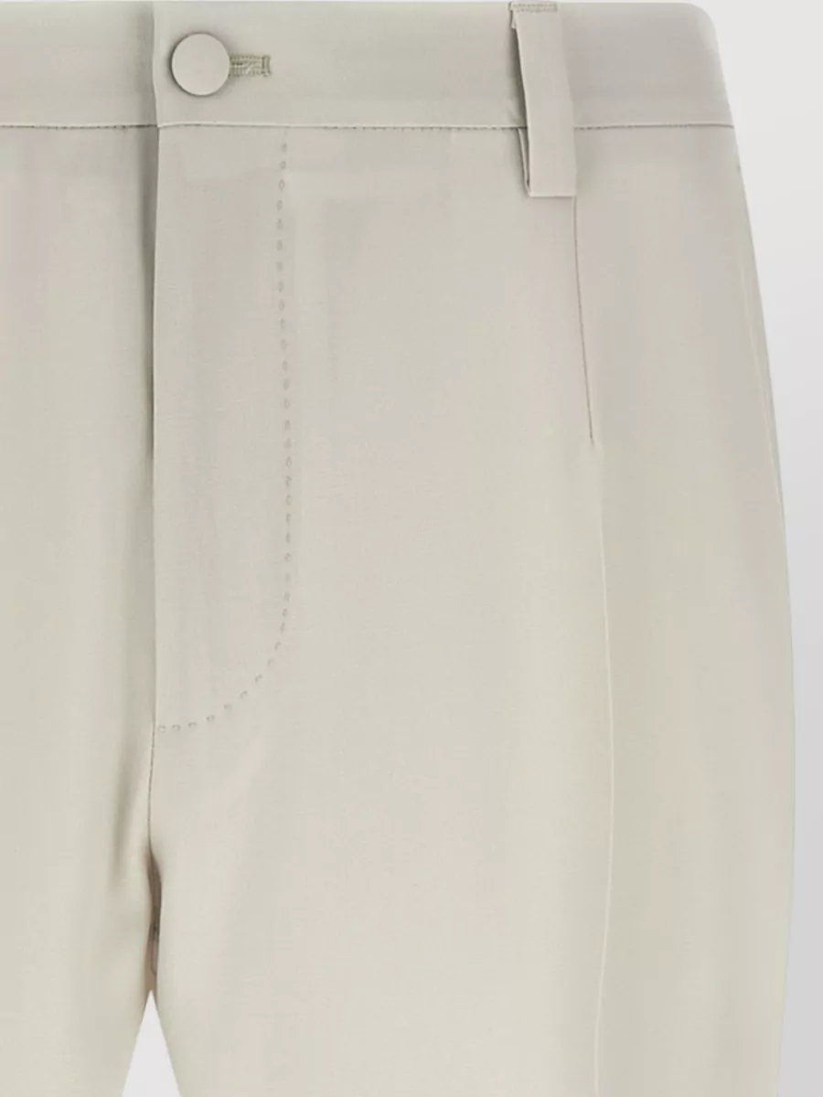 Dolce&Gabbana Virgin Wool Straight-Leg Trousers