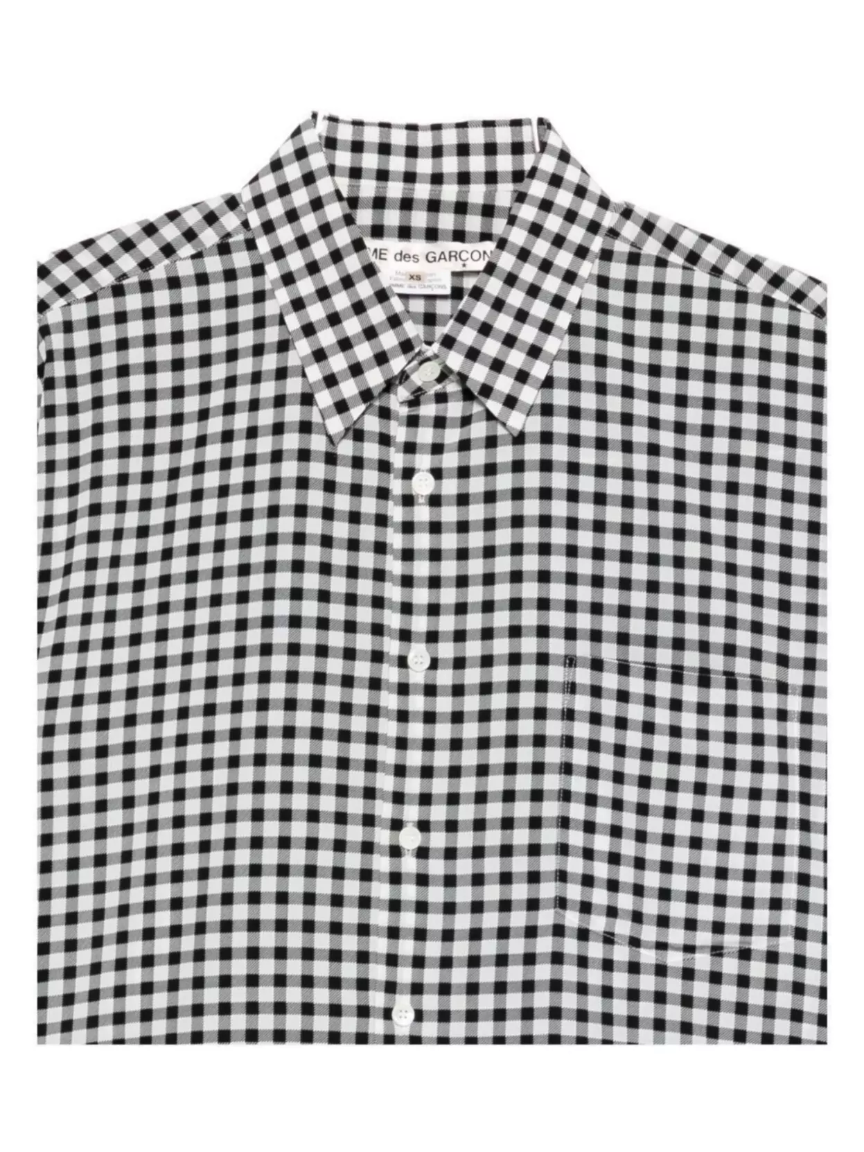 Comme Des Garçons Long Sleeve Shirt Featuring Chest Pocket