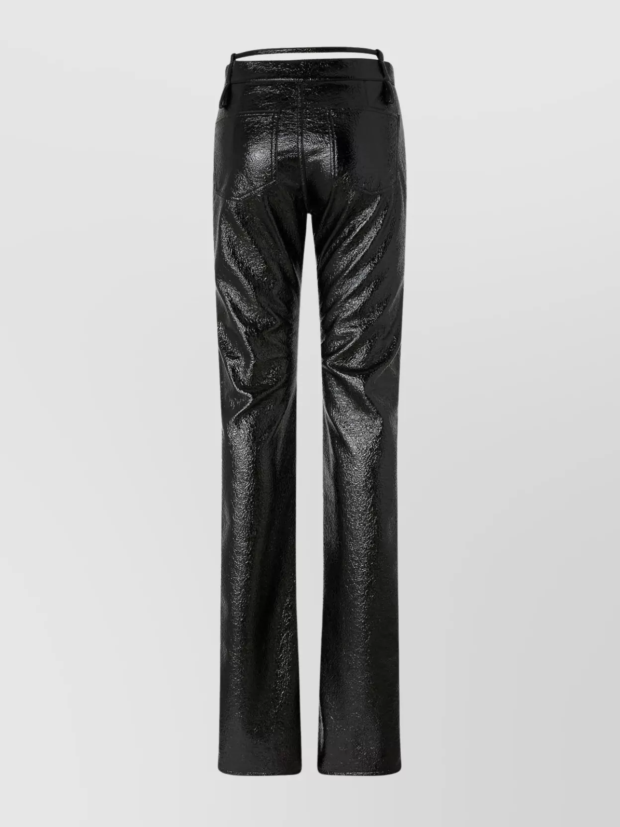 Pinko Rocio Trousers With Shiny Finish And Belt Loops