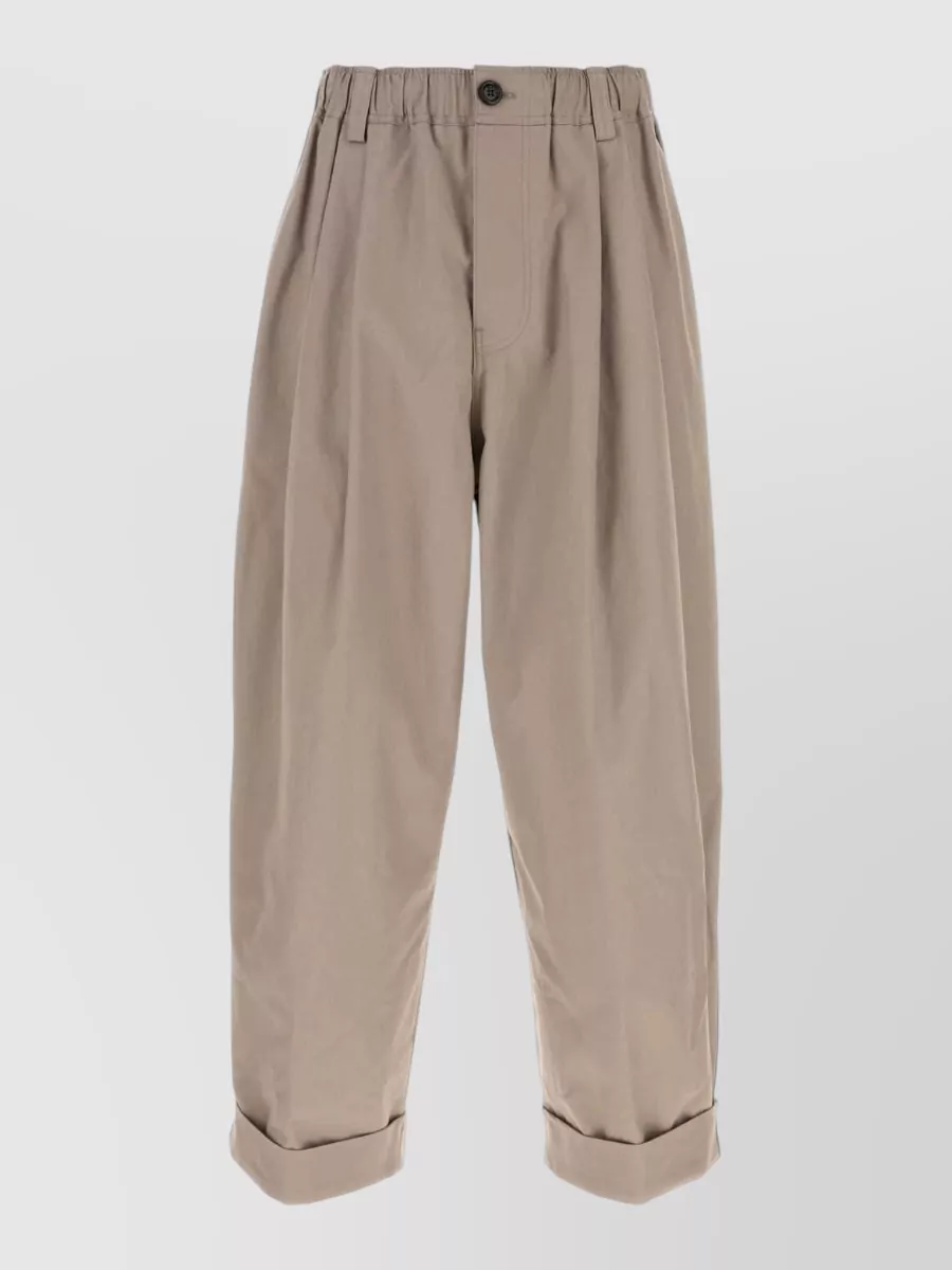 Marni canvas loose fit trousers
