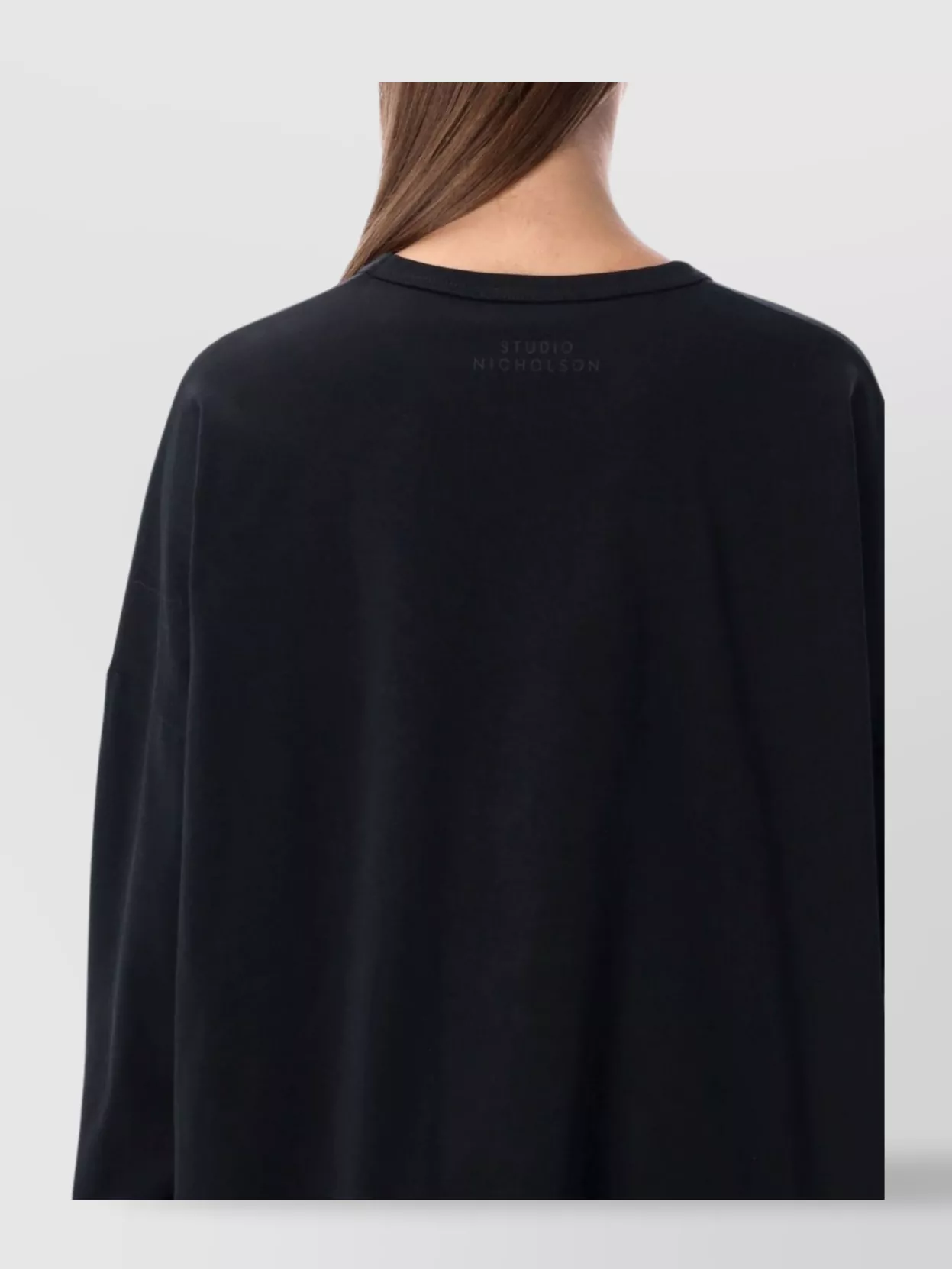 Studio Nicholson Long Sleeve Crew Neck Relaxed Top