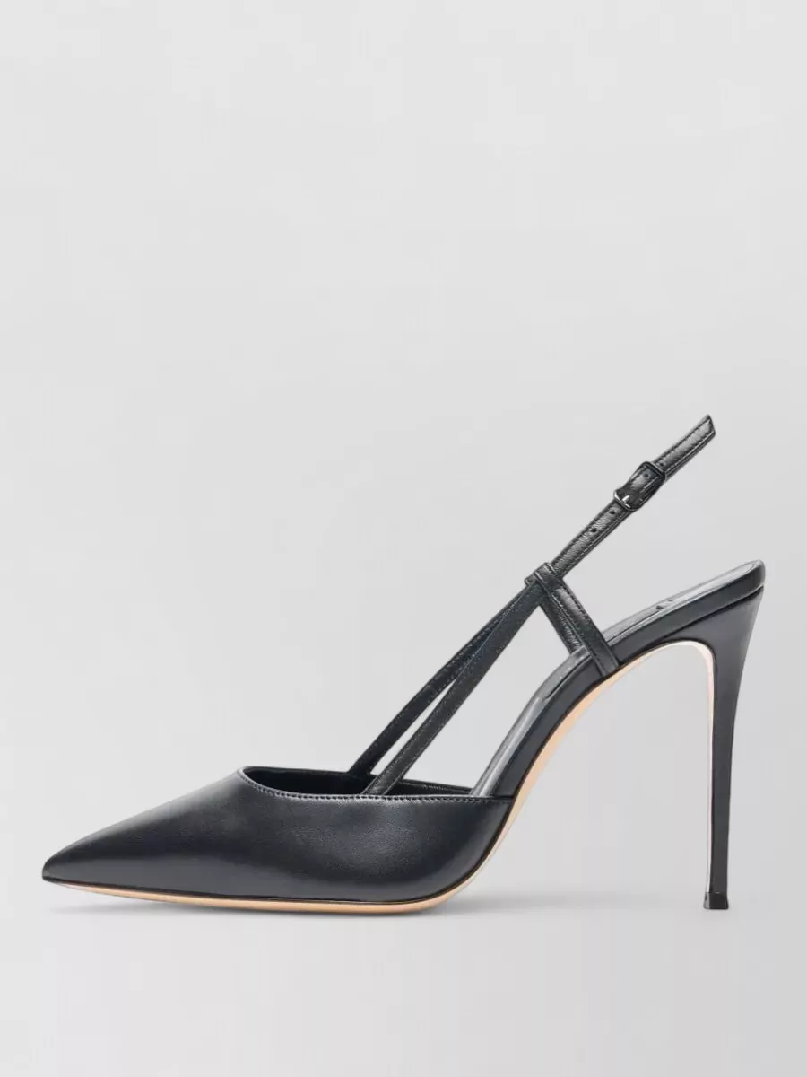 Casadei Julia Jolly Minorca Leather Slingback Pumps