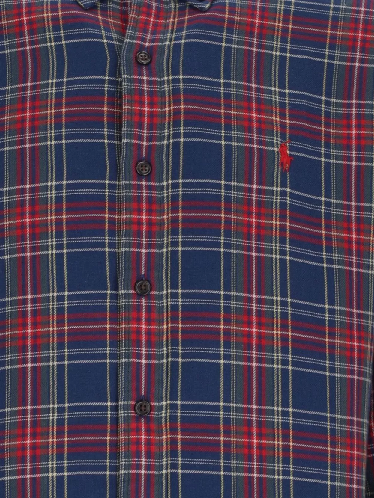 Polo Ralph Lauren Collared Cuffed Plaid Shirt
