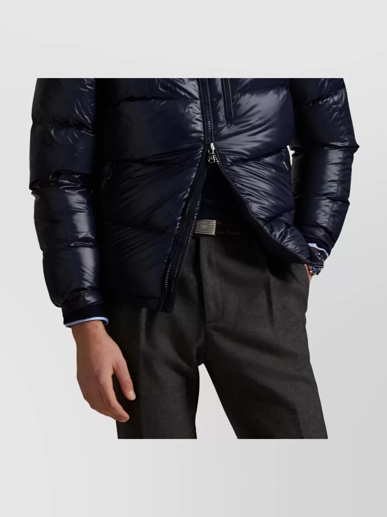 Polo Ralph Lauren Hooded Quilted Bomber Jacket Pockets