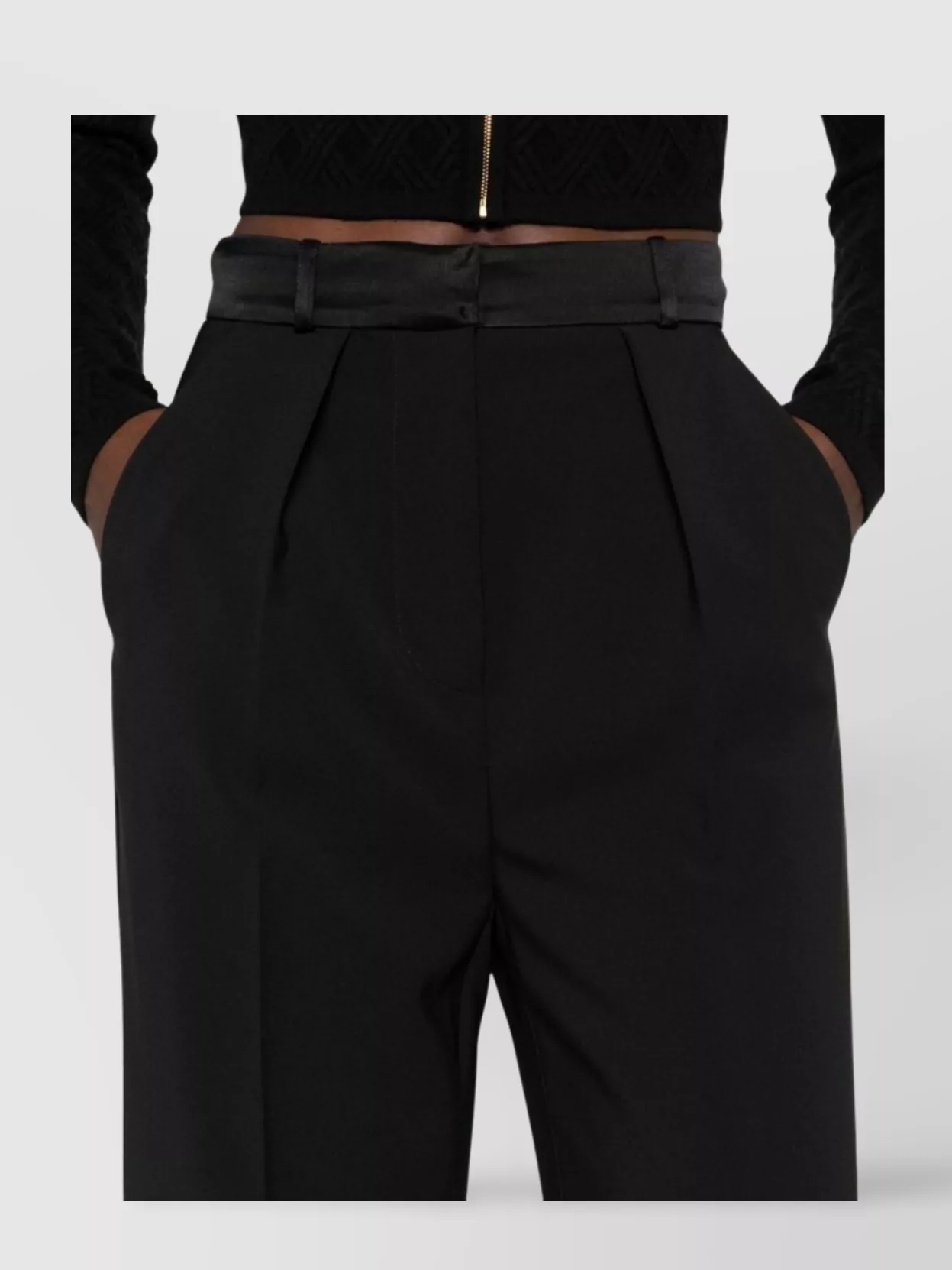 Elisabetta Franchi Flared-Leg Trousers Back Pockets
