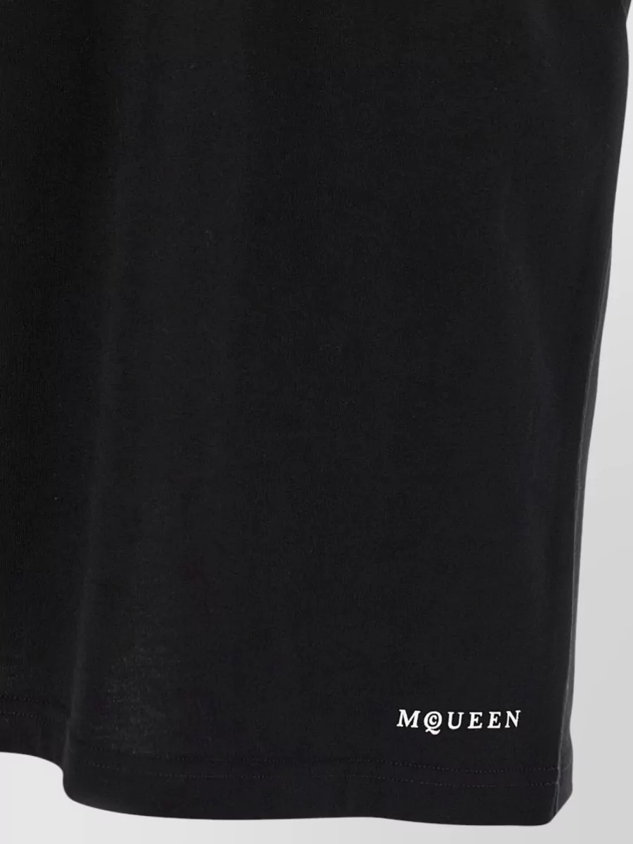 Mc Queen Skull Graphic Crew Neck Short Sleeve T-Shirt