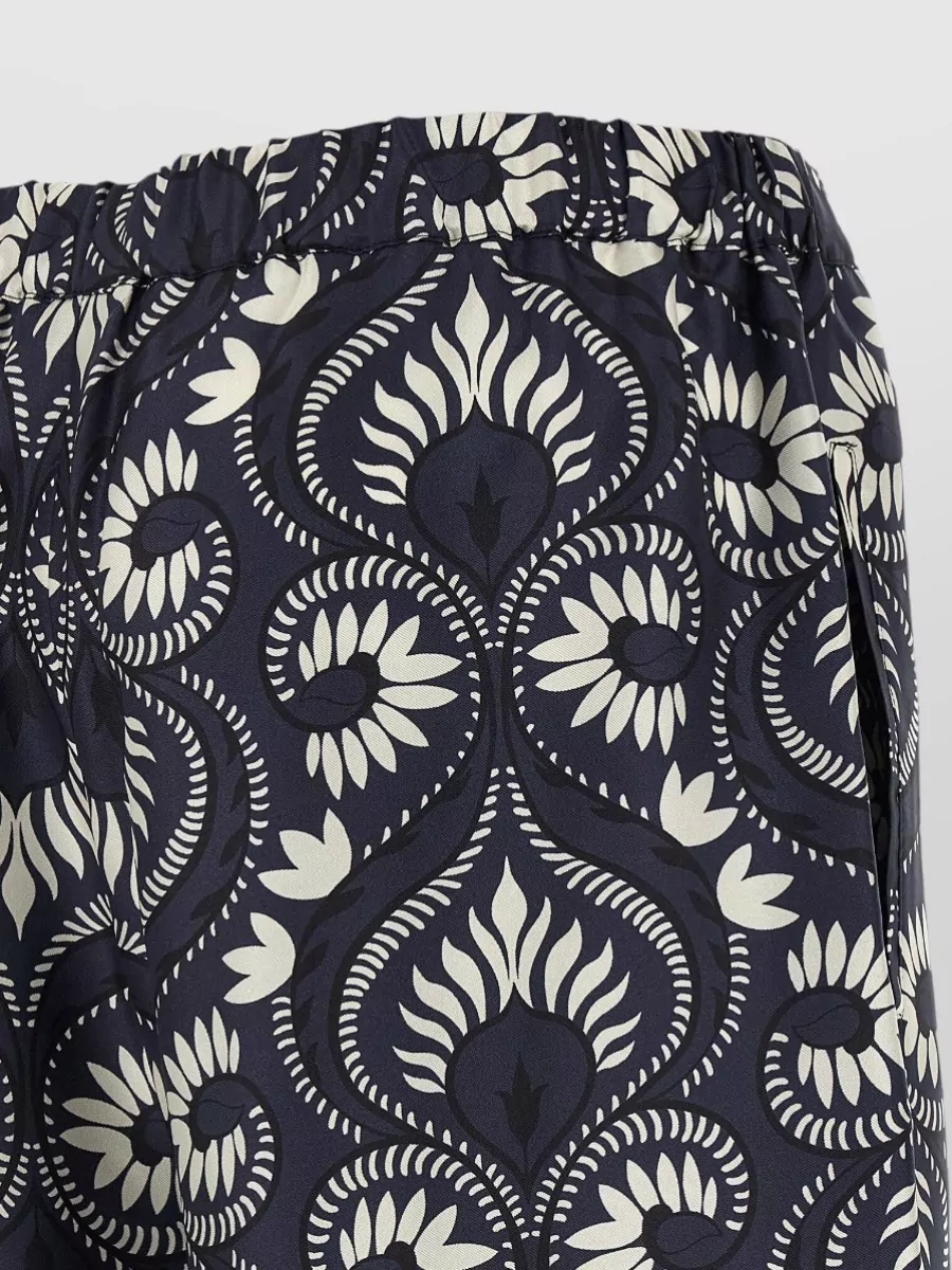 Weekend Max Mara Wkdottico Wide Leg Trousers All Over Print