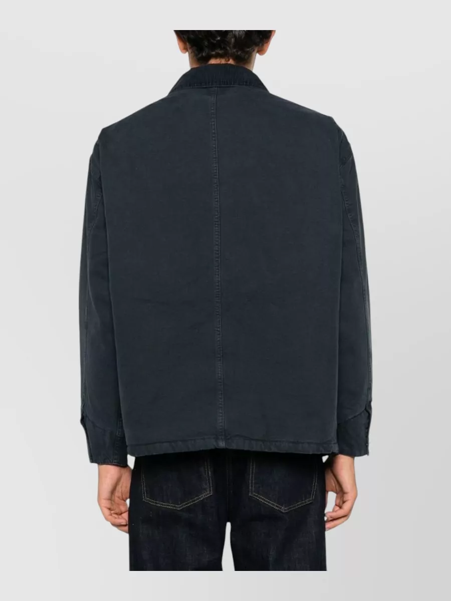 Emporio Armani Cotton Single-Breasted Coat