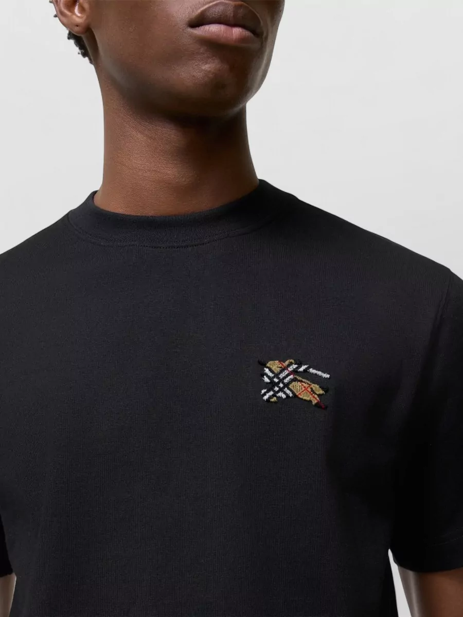 Burberry Cotton Embroidered Logo T-Shirt