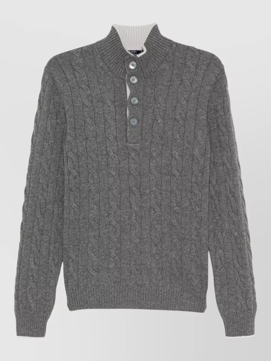 Barba Napoli Wool Polo Sweater