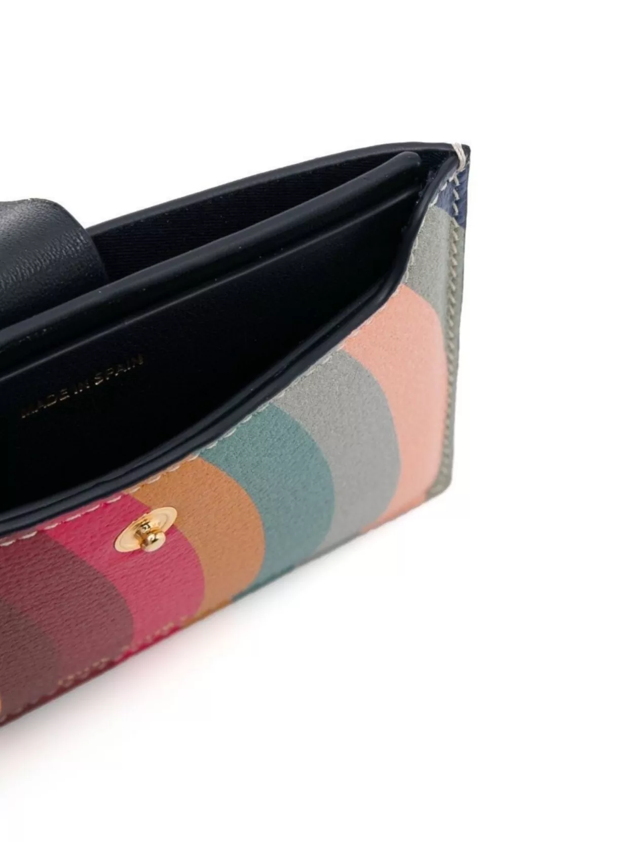 Paul Smith Leather Swirl Pattern Card Holder