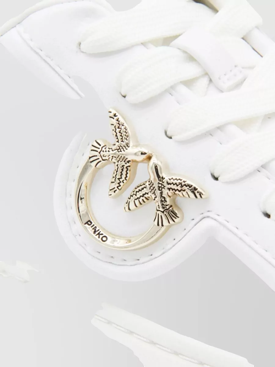 Pinko Leather Low-Top Sneakers