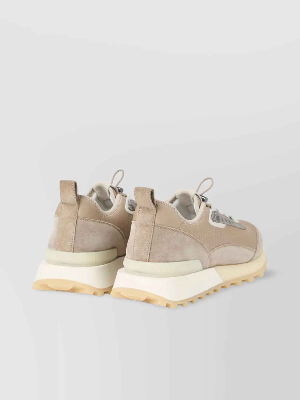 Brunello Cucinelli Chunky Sole Suede Finish Sneakers