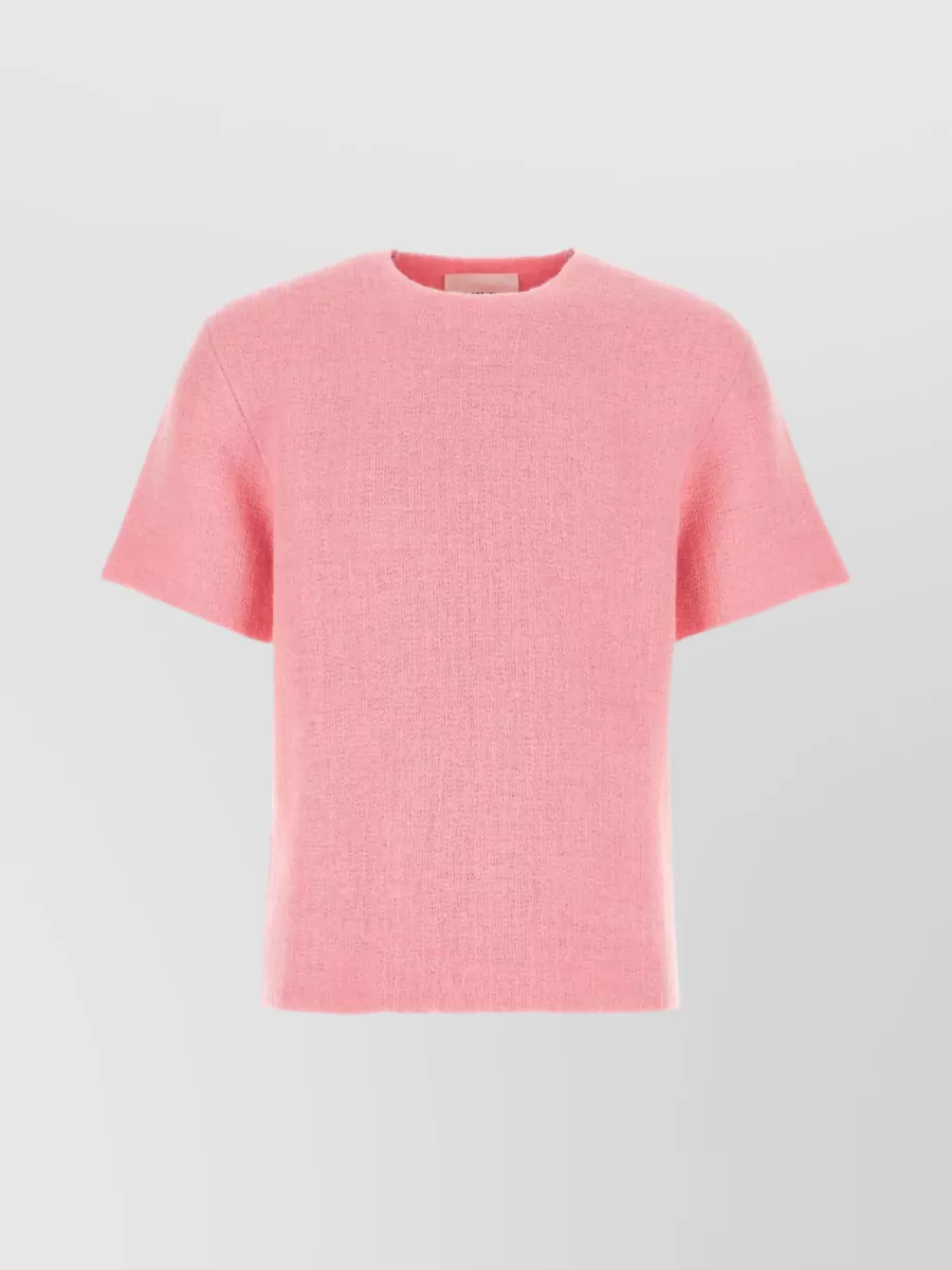 Shop Jil Sander Oversize Crew-neck Sweater In Wool Blend In Pastel