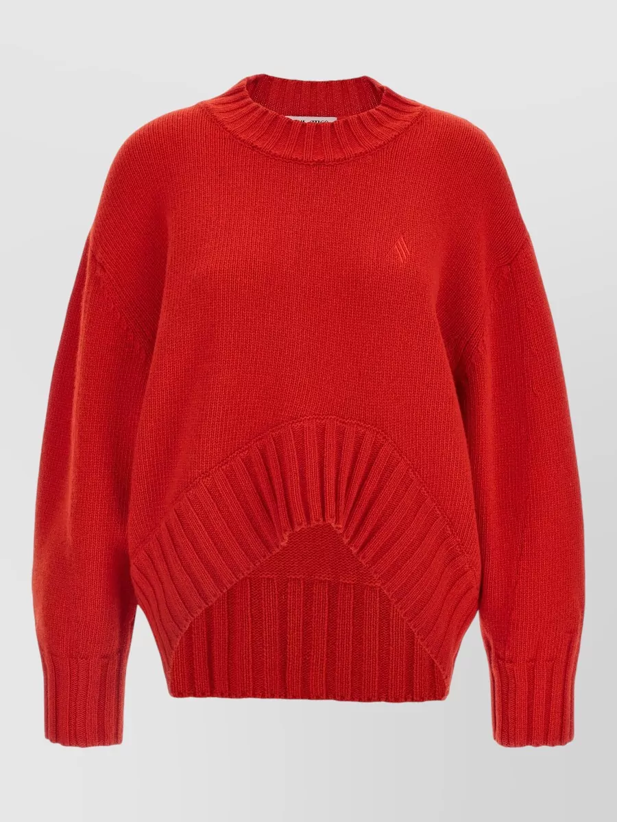 The Attico Knit sweater long sleeves asymmetric hem