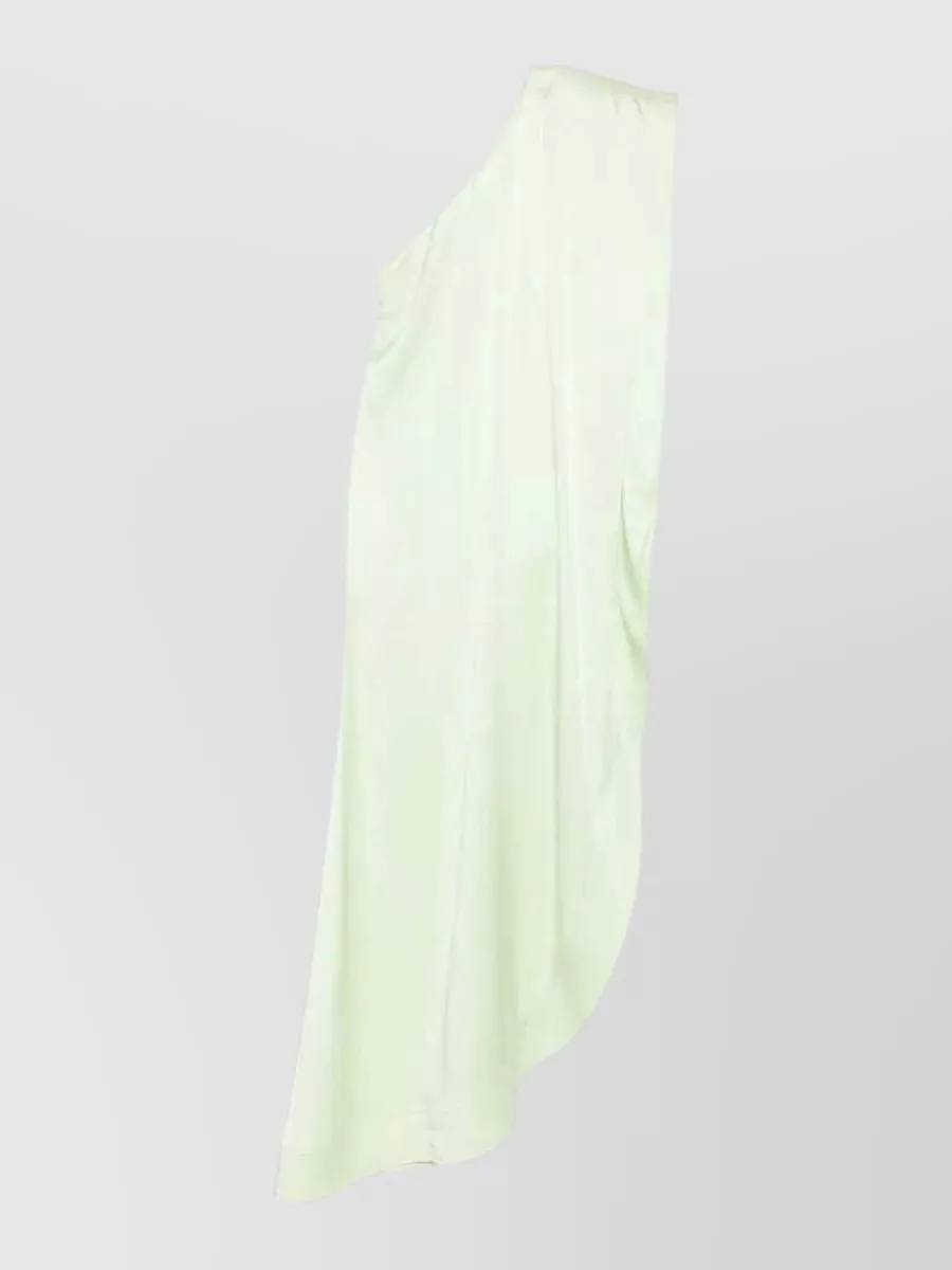 Stella Mccartney asymmetric draped one-shoulder sleeveless maxi dress