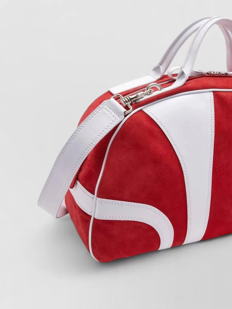 Dries Van Noten Leather Travel Shoulder Bag