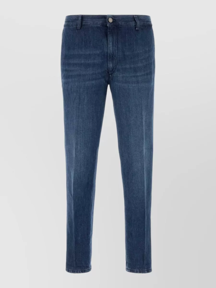 Pt Torino denim straight-leg trousers