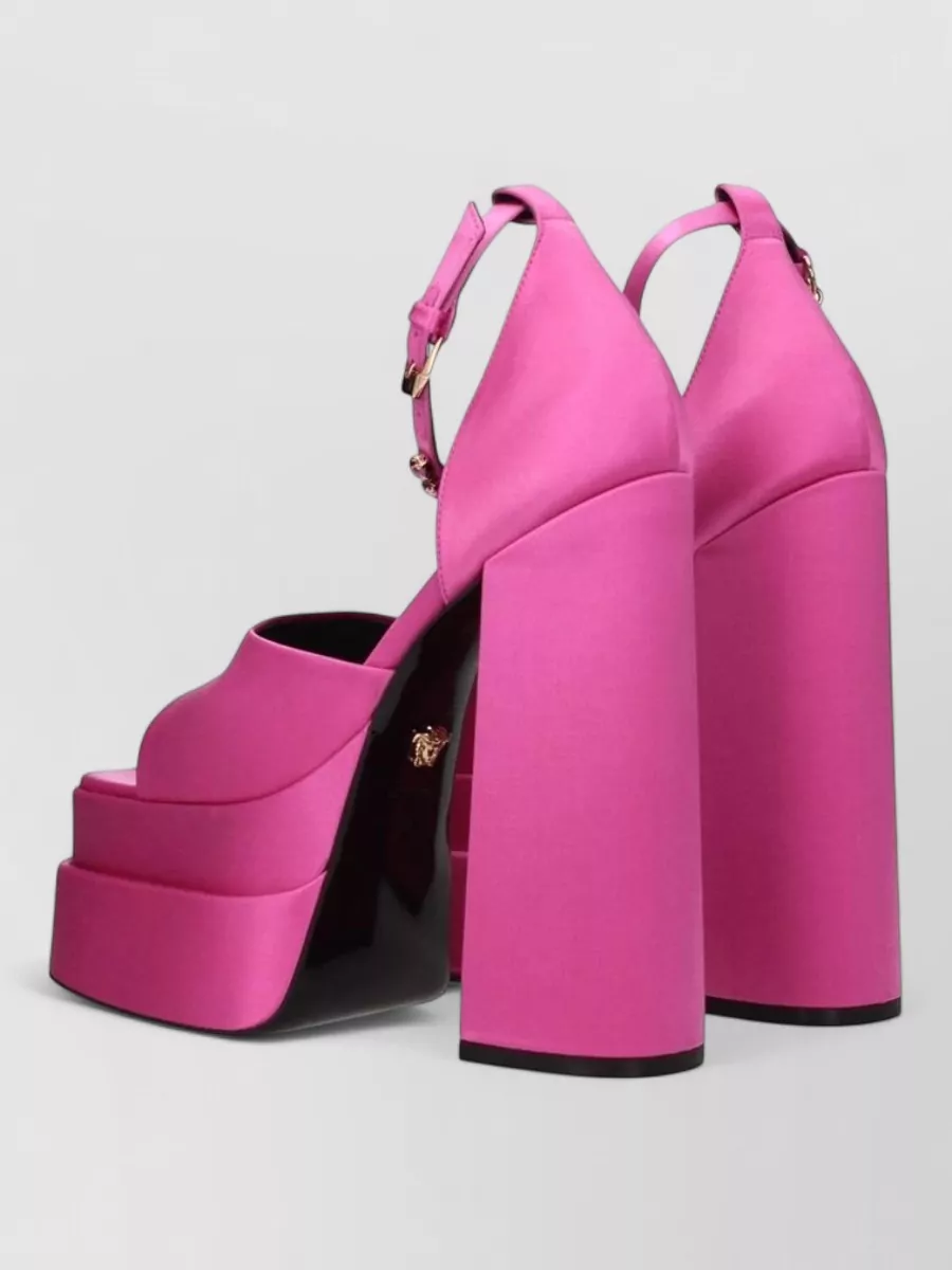 Versace Satin Platform Sandals