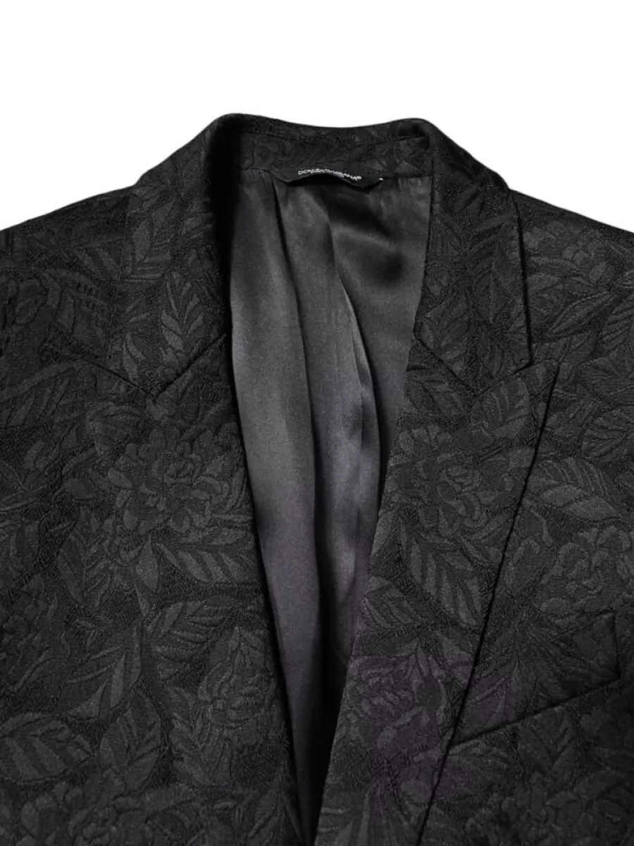 Dolce&Gabbana Floral-Brocade Single-Breasted Blazer
