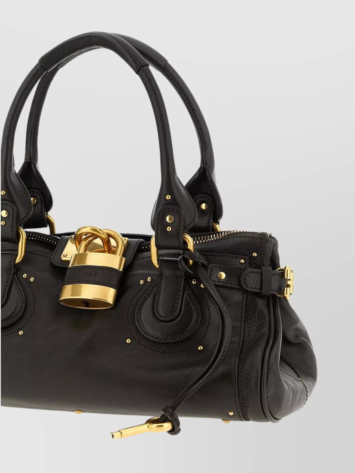 Chloé Luxe Shoulder Bag With Padlock And Studs