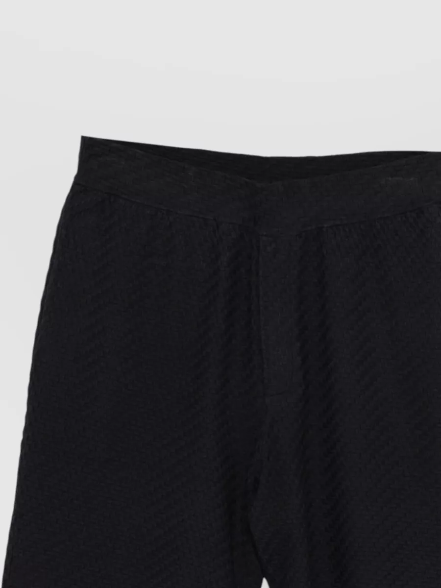 Emporio Armani Textured Knit Swim Shorts