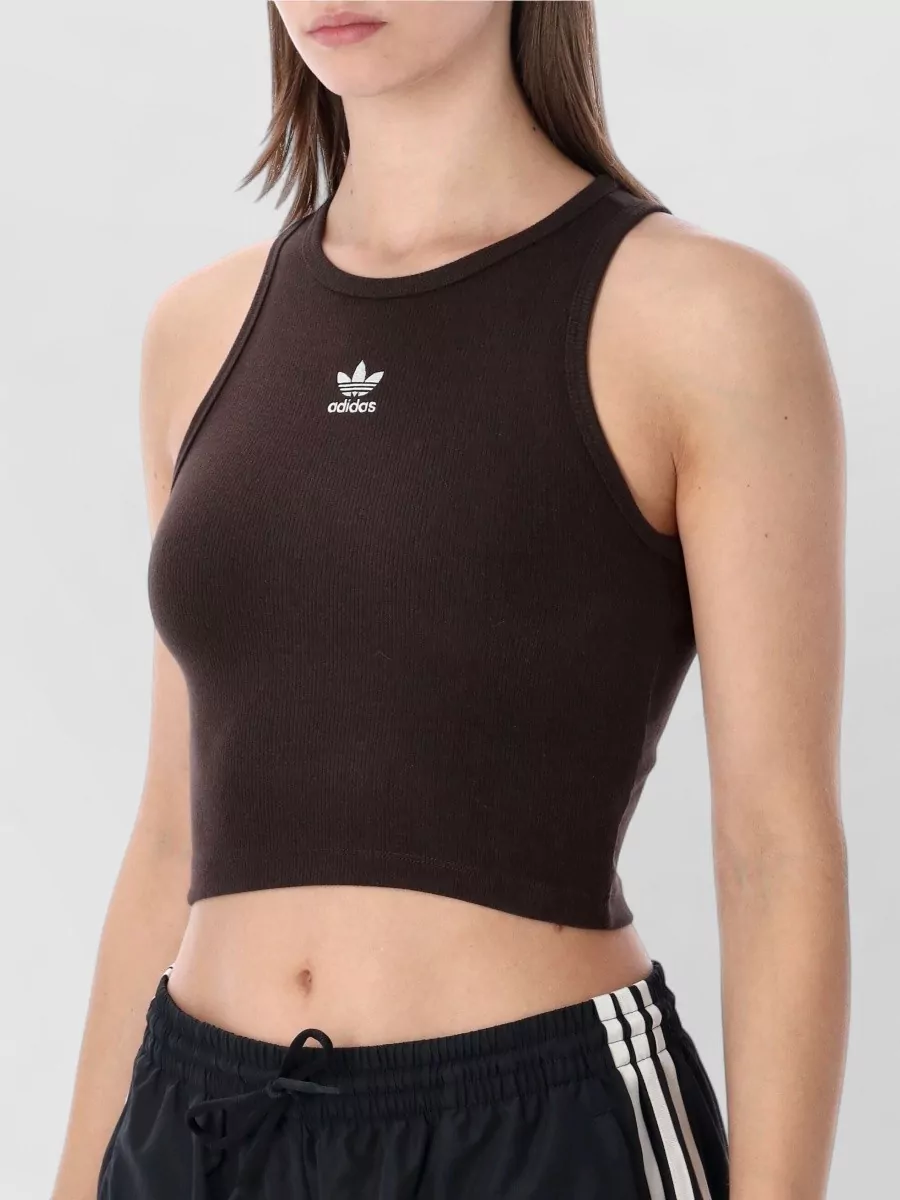 Adidas Originals Rib Tank Cropped Sleeveless Top