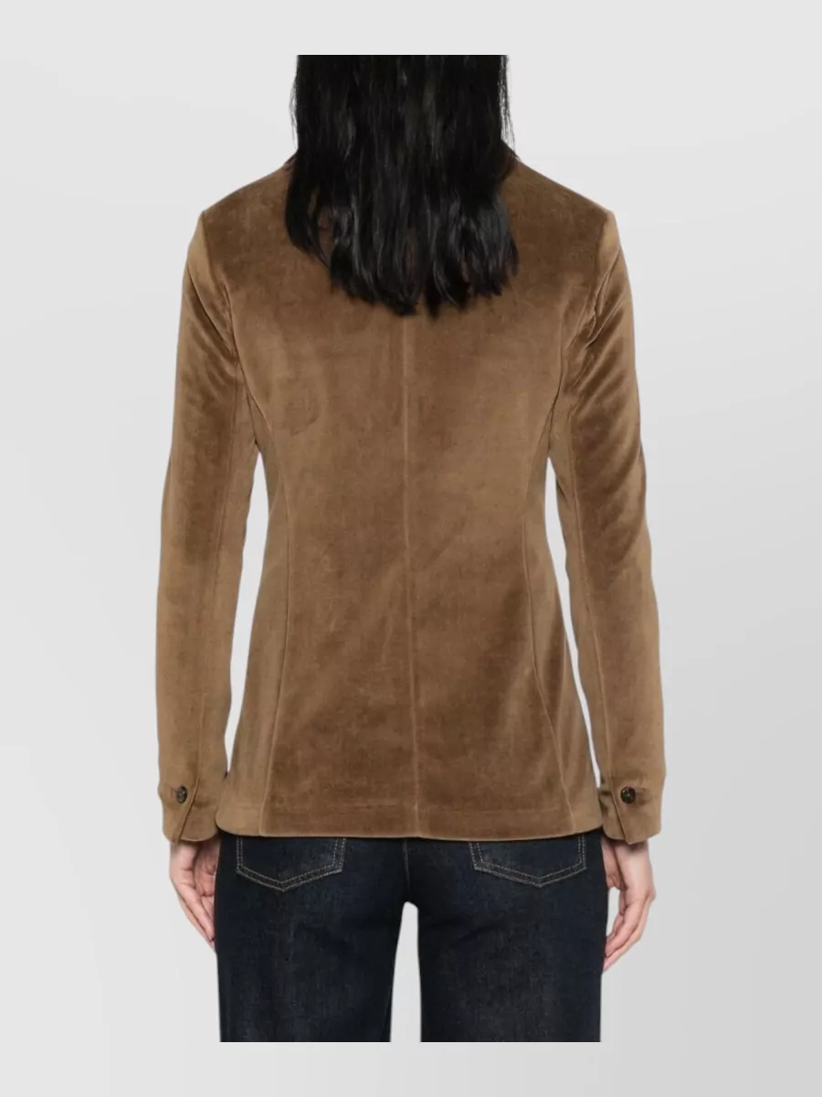 Circolo 1901 Velvet Single-Breasted Blazer