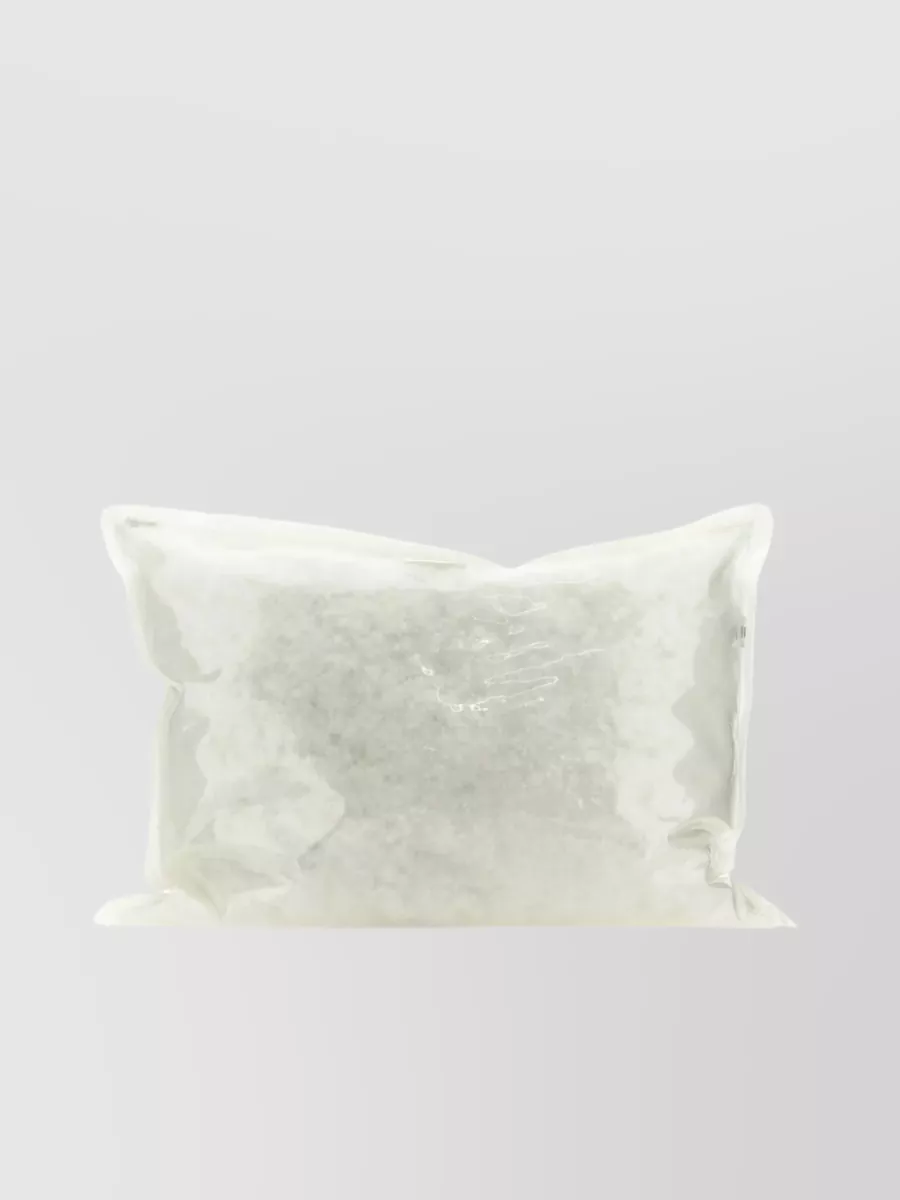 Shop Jw Anderson Large Cushion Clutch With Transparent Iridescent Finish In White