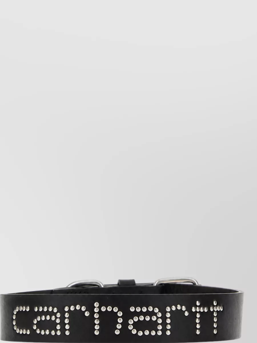 Carhartt Wip leather studded dog collar