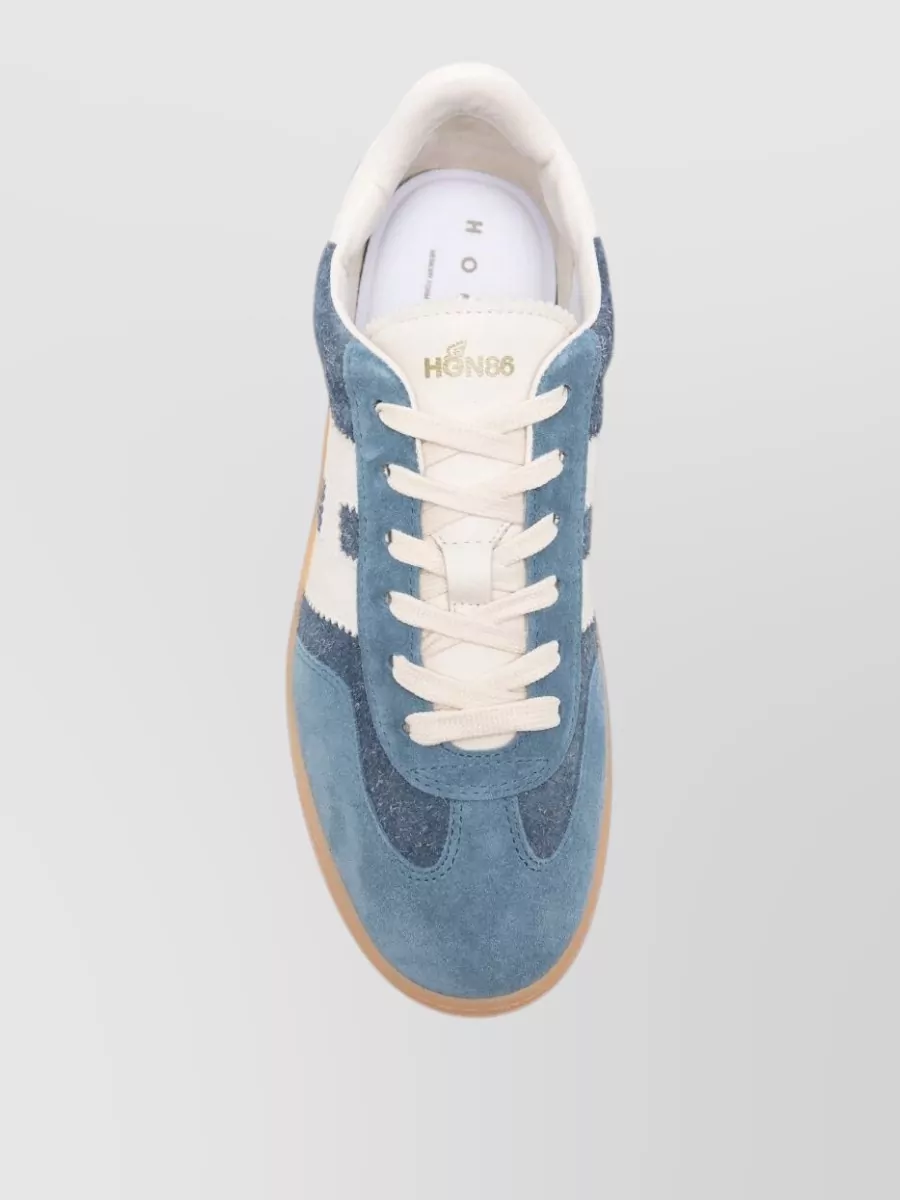 Hogan Suede Panelled Lace-Up Sneakers