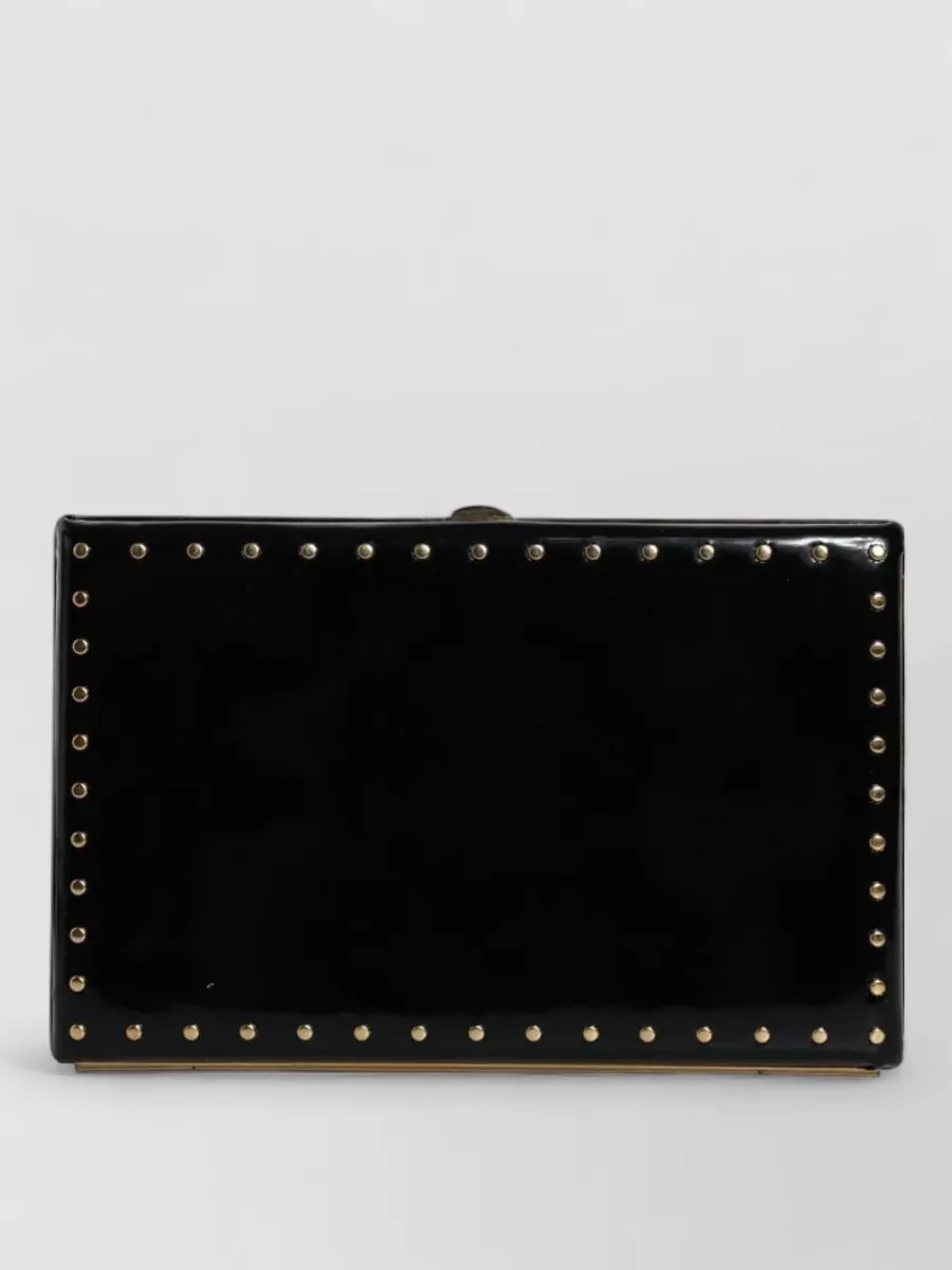 Dolce&Gabbana na leather studded clutch bag