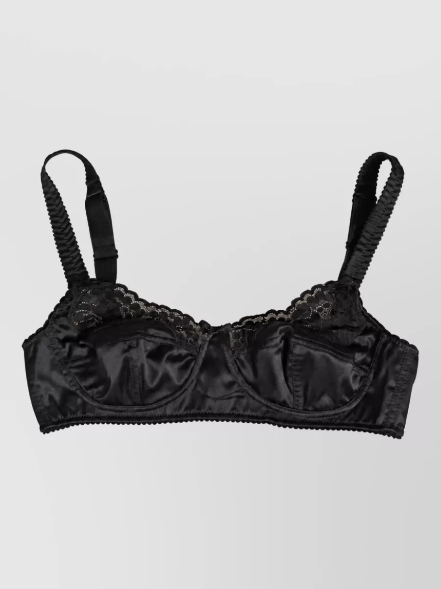 Dolce&Gabbana silk underwire balconette bra