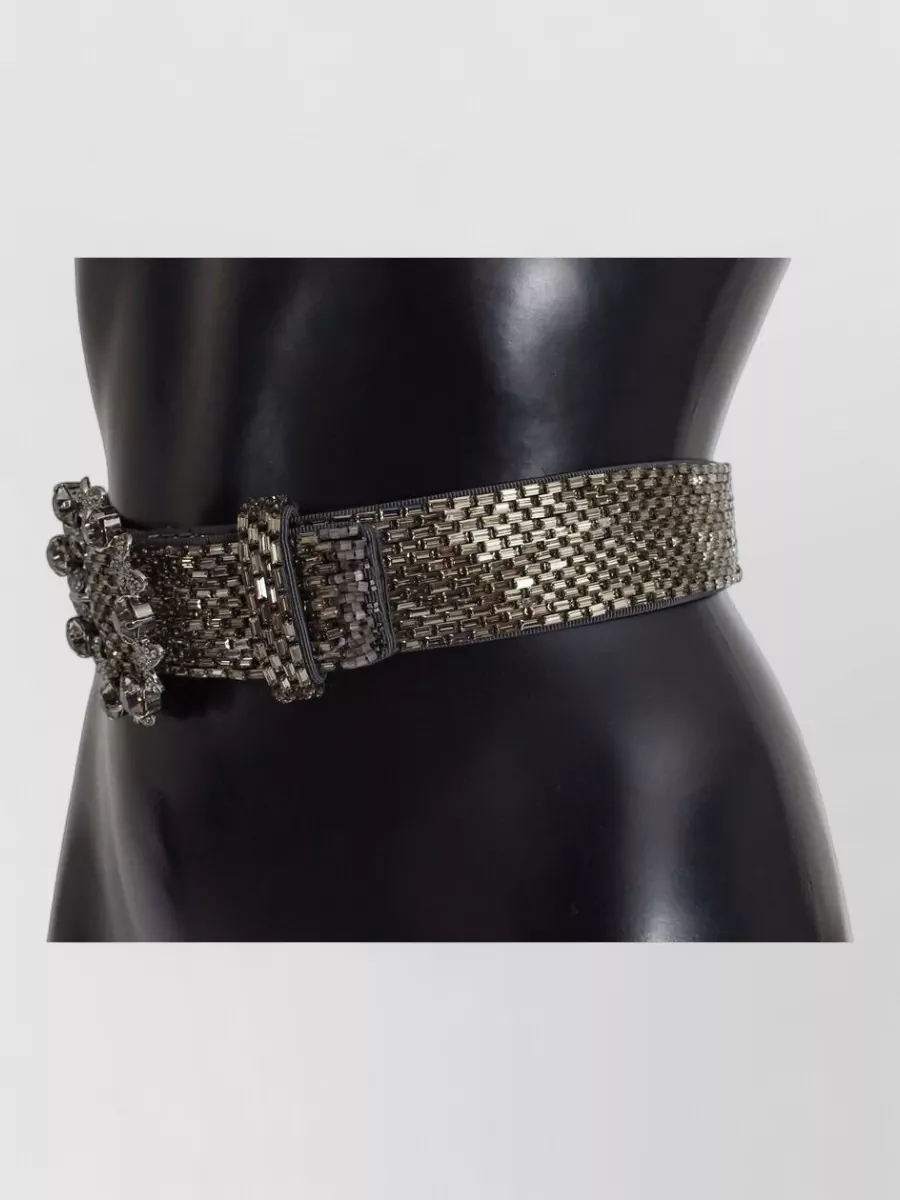 Dolce&Gabbana Crystal Embellished Wide Belt