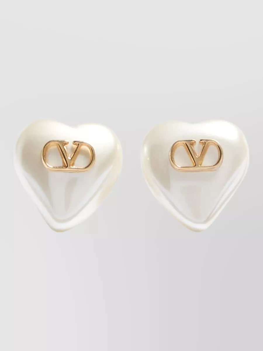 Valentino Garavani metal and pearl earrings