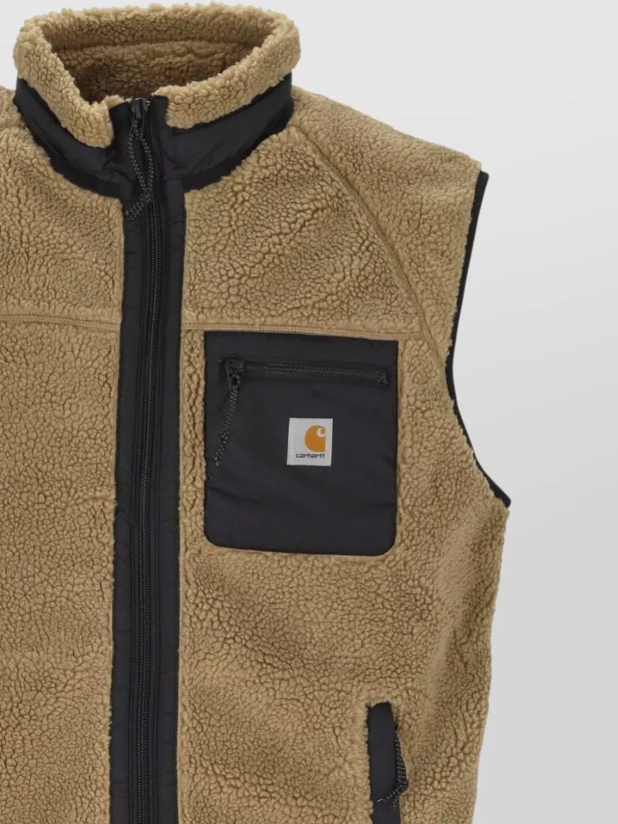 Carhartt Wip Sleeveless Jacket High Collar Chest Pocket